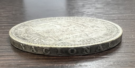 19765B ◇19世紀スペイン【2ペセタ銀貨 9月革命期】1870年