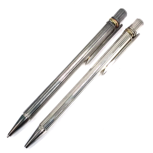 カルティエ トリニティ シルバーカラー ボールペン / シャープペン 筆記用具 2点 セット 付属品あり Cartier A14160_1