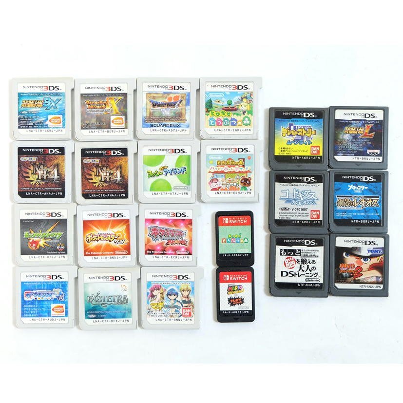 1円 /NINTENDO 3DS DS SWITCH ソフト 22点セット/ナルト/スーパー