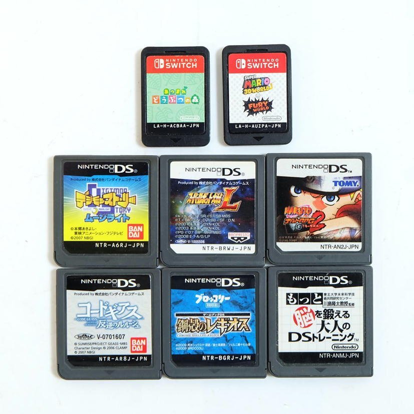 1円 /NINTENDO 3DS DS SWITCH ソフト 22点セット/ナルト/スーパー