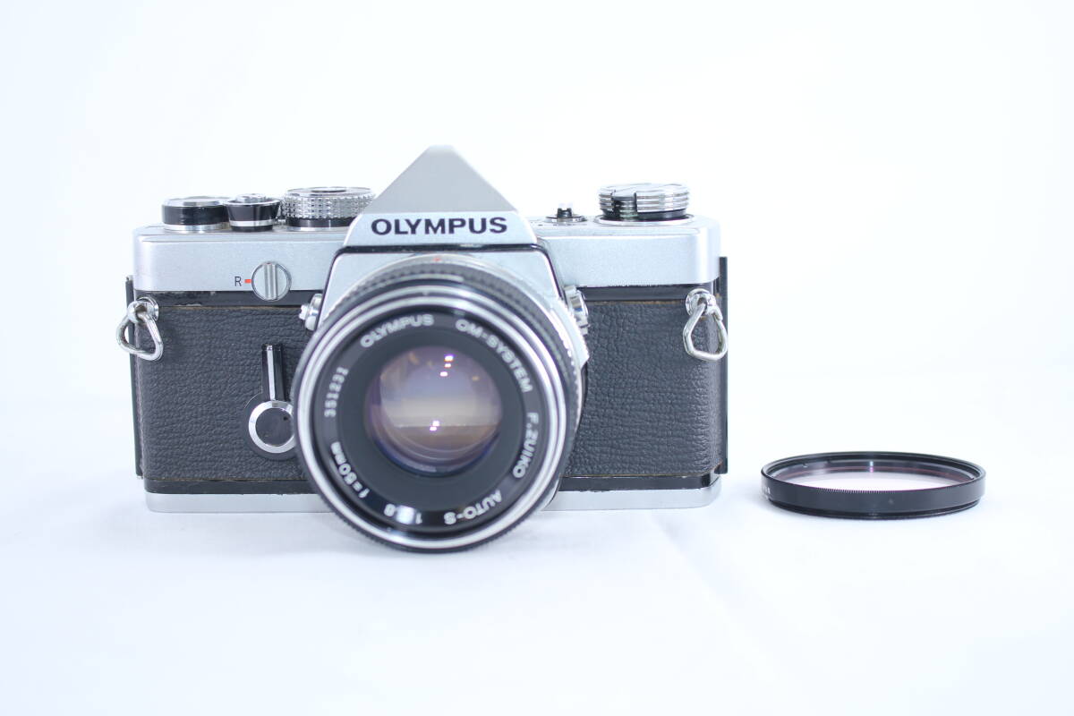 美品☆露出計,ストロボ以外完動 OLYMPUS OM-1 + 50mm F1.4 ☆実用美品☆オリンパス OLYMPUS OM-1 F.ZUIKO AUTO-S 50mm f1.8
