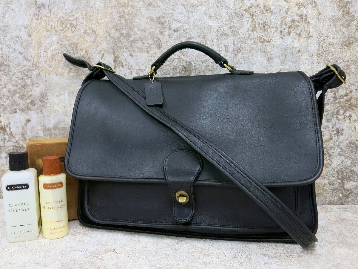 □美品□COACH オールド コーチ□5180□ターンロック□カーフ レザー