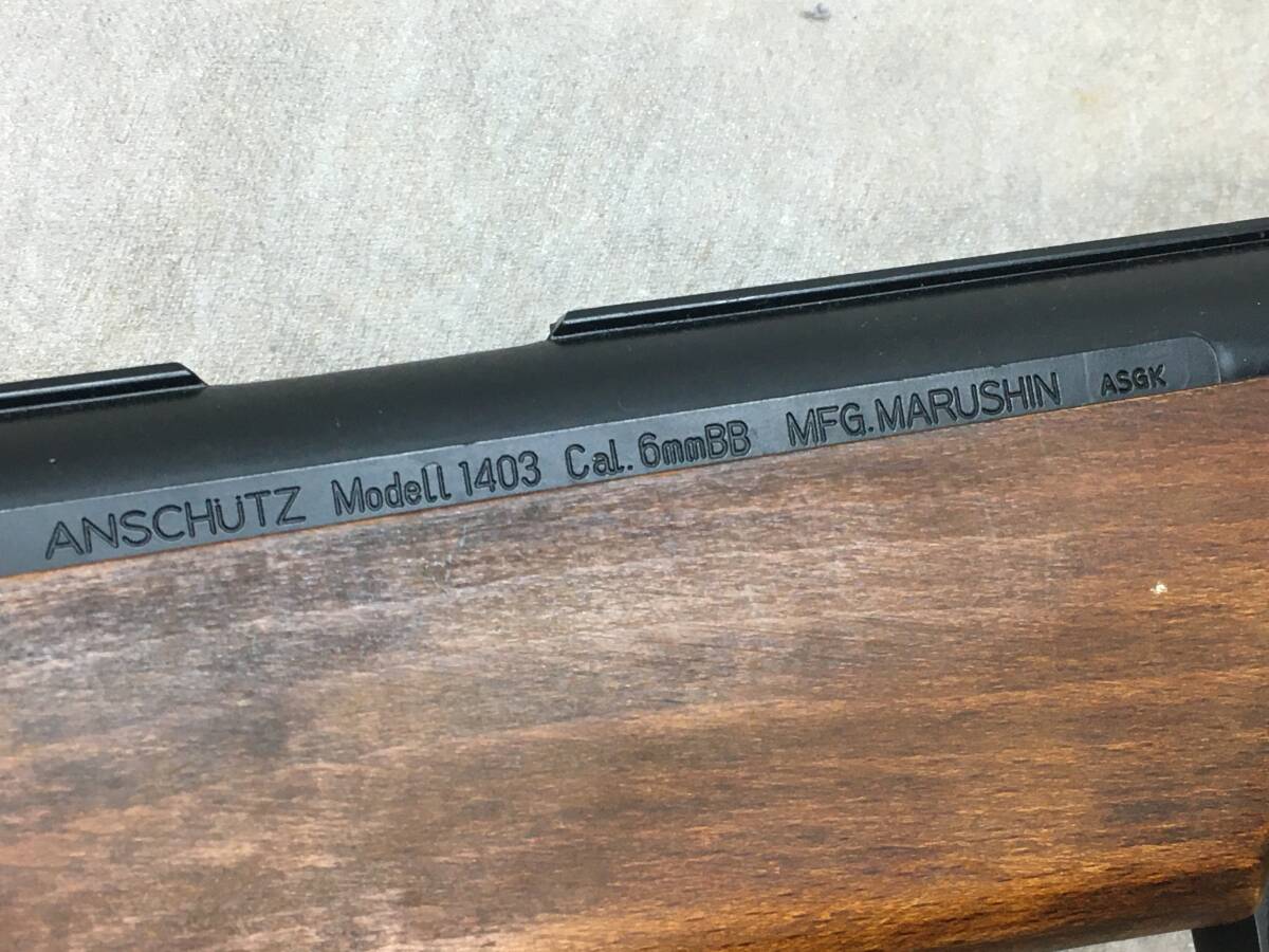 a*r様 マルシン　アンシュッツ　木製ストック ◇MARUSHIN マルシン アンシュッツ M1403 6mmBB 木製ストック 部品取り