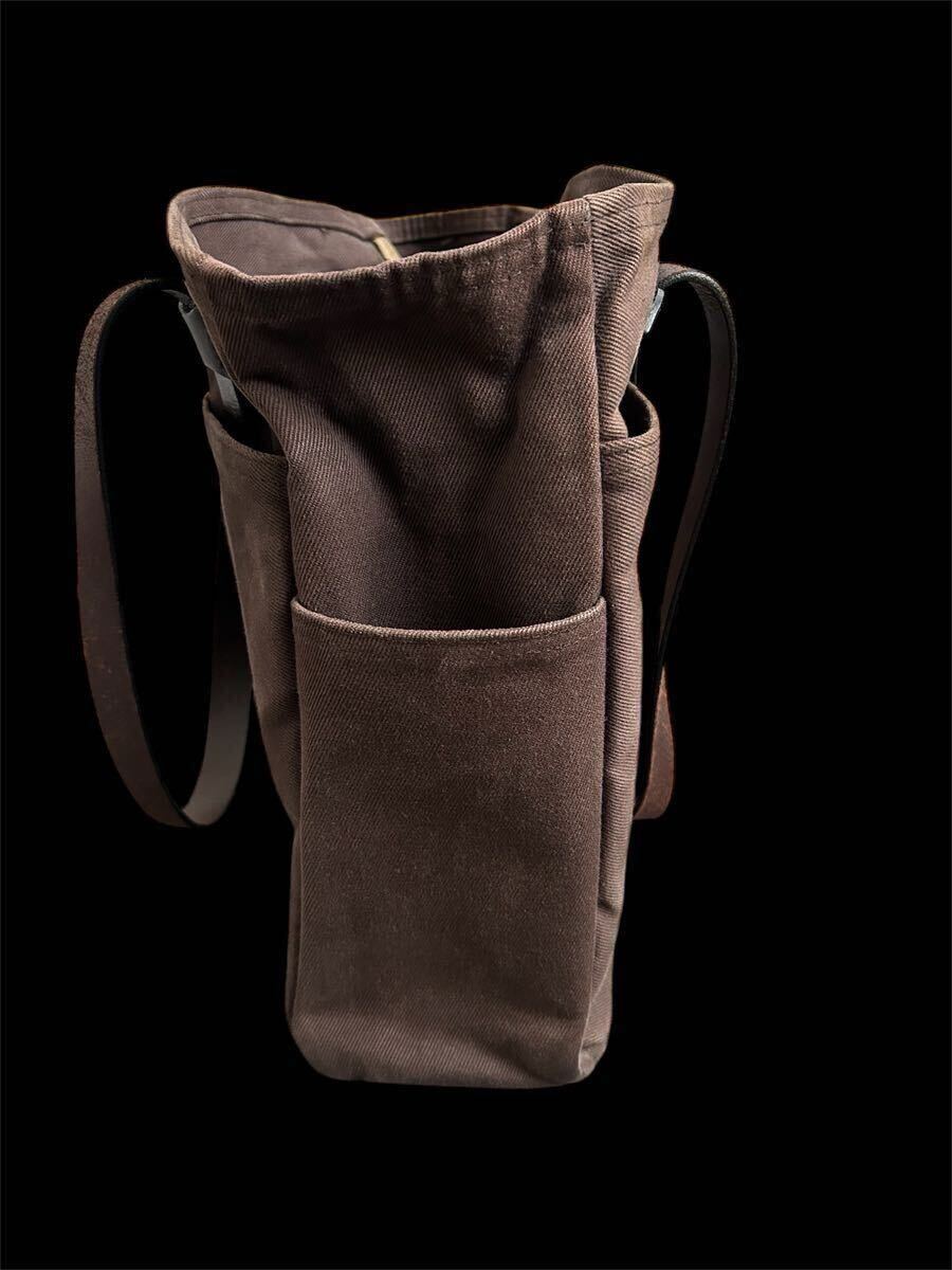 USA製 FILSON フィルソン RUGGED TWILL TOTE BAG ラギッドツィル トートバッグ ブラウン Made in USA アメリカ製 レザー キャンバス 肩掛け_5