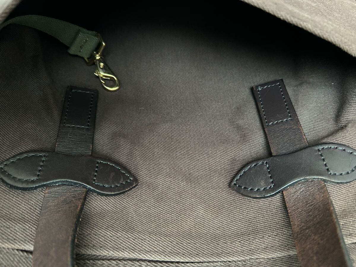 USA製 FILSON フィルソン RUGGED TWILL TOTE BAG ラギッドツィル トートバッグ ブラウン Made in USA アメリカ製 レザー キャンバス 肩掛け_8