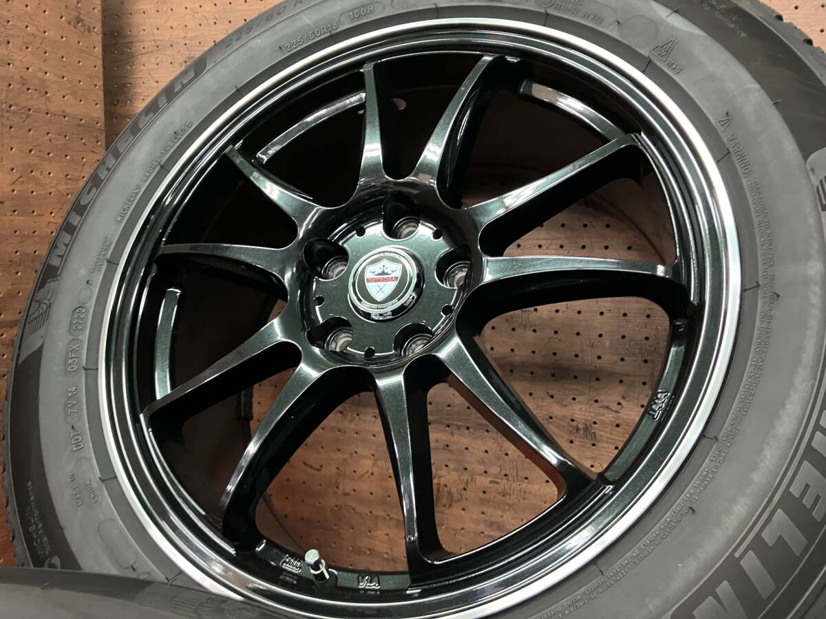 ◆1000円スタート完全売切!ＣＸ-5/ＣＸ-8◆レアマイスター エステローザ EST-5T◆18× 7.5J+55 114.3-5H◆ミシュラン X-ICE SNOW 225/60-18_4