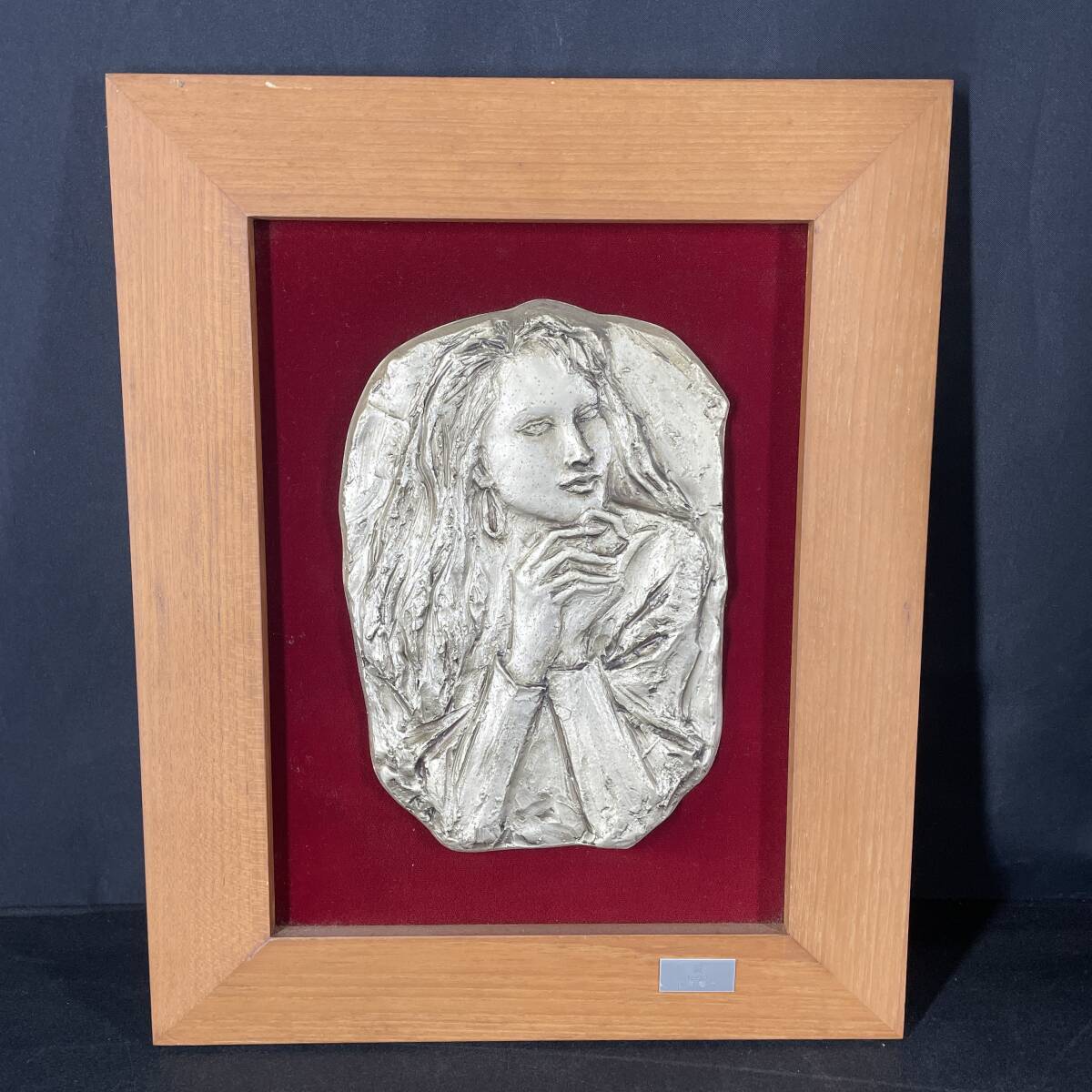 朝倉響子 晨 1990 詳細不明 家財整理品 インテリア 飾り 壁掛け /jj2p_1