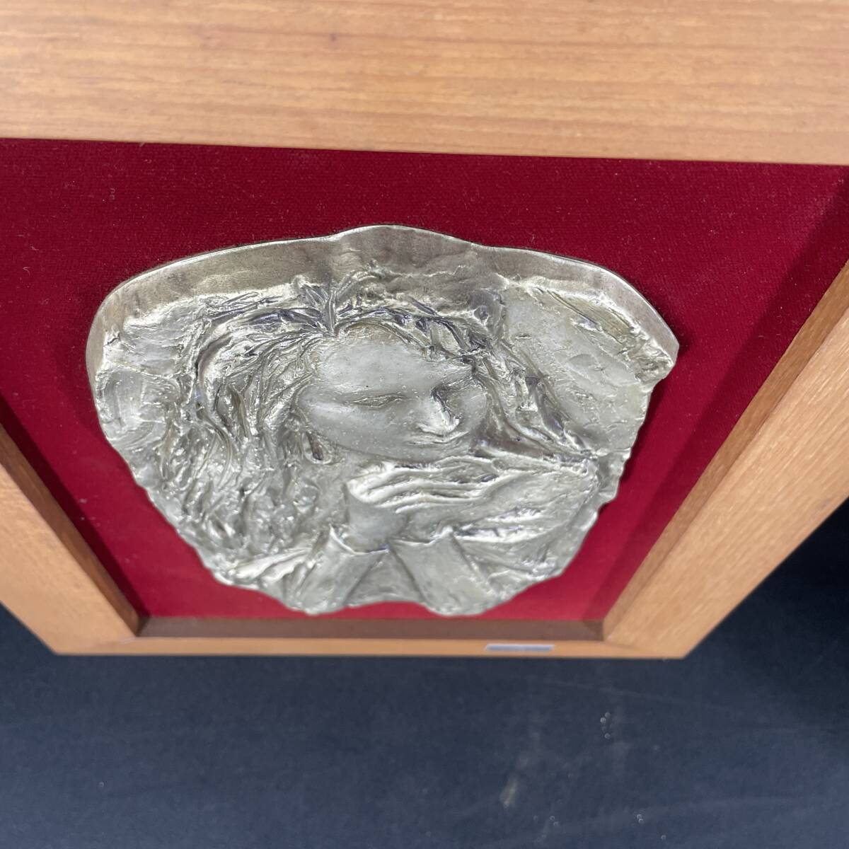 朝倉響子 晨 1990 詳細不明 家財整理品 インテリア 飾り 壁掛け /jj2p_2