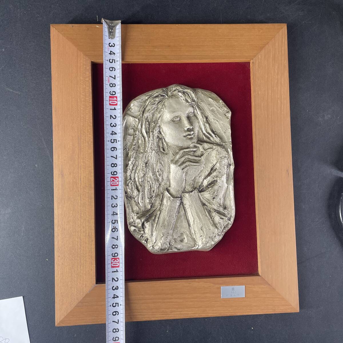 朝倉響子 晨 1990 詳細不明 家財整理品 インテリア 飾り 壁掛け /jj2p_5