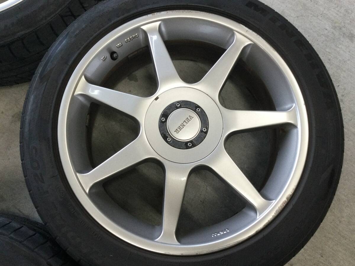 車 17インチ アルミホイール 4本セット17×7J +38 PCD114.3 5