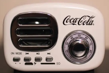 Bluetooth Speaker ブルートゥーススピーカー（コカ・コーラ）ホワイト_1