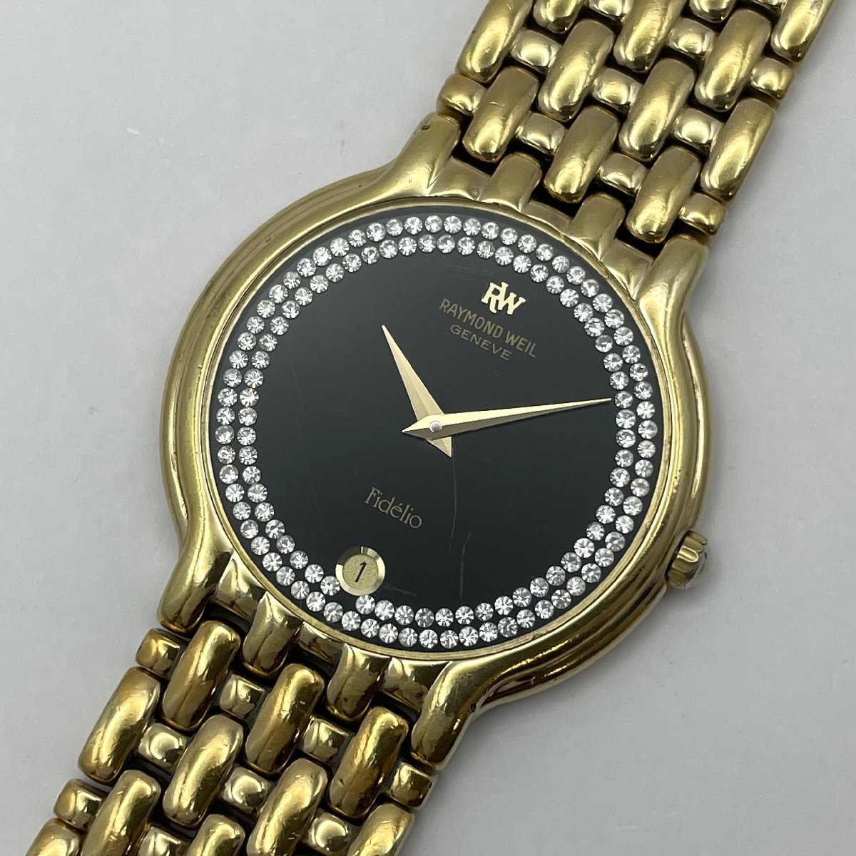1円～/RAYMOND WEIL/レイモンドウィル/GENEVE/Fidelio/2針/デイト