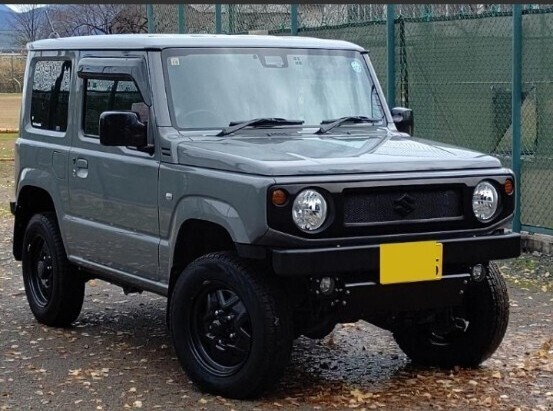 jb64 jb74 新型ジムニー スチールバンパー スクエア オールド フロントバンパー 角形 ペニー オート_1