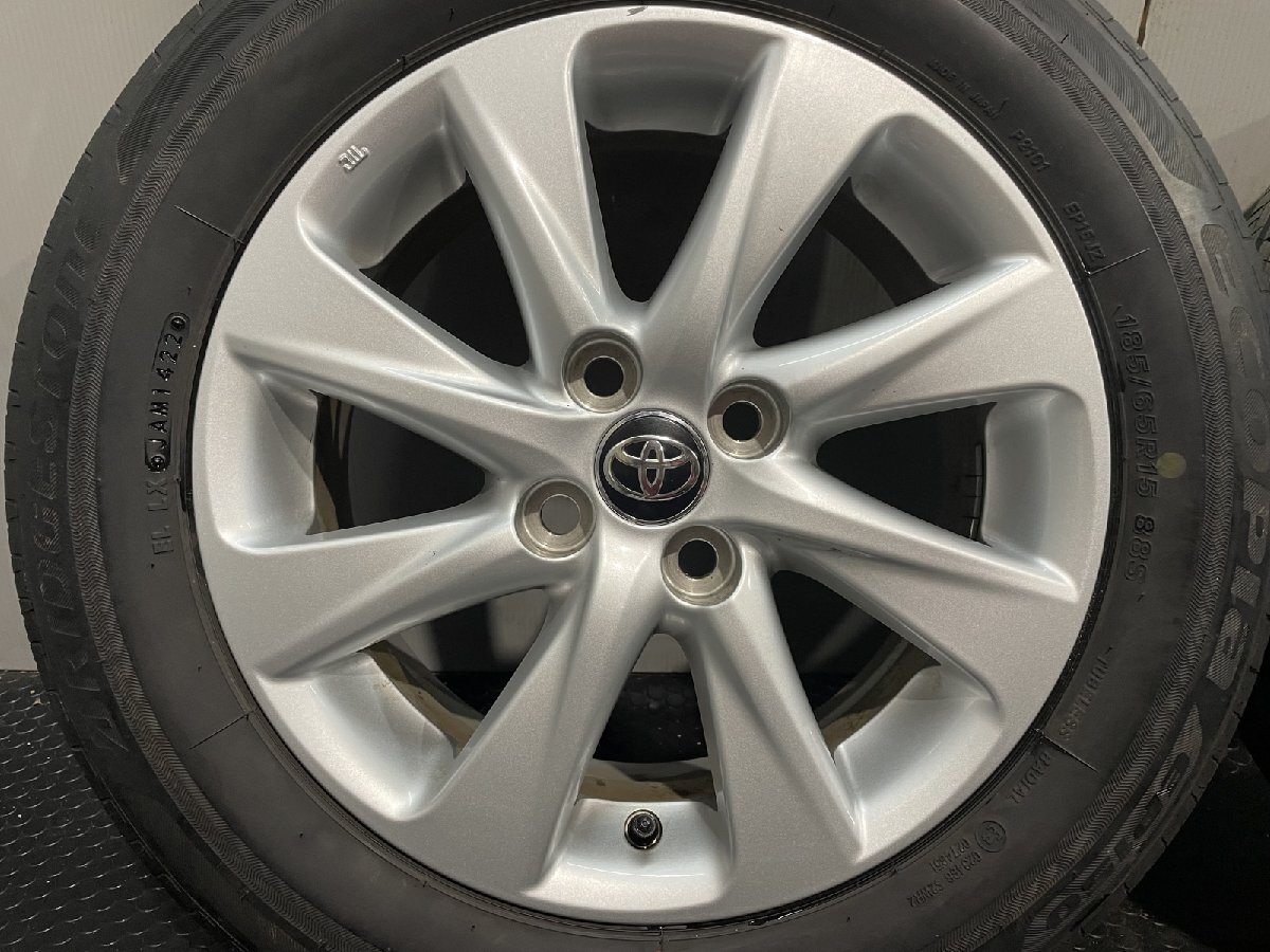 BS ECOPIA EP150 185/65R15】夏タイヤ【トヨタ アクア 純正ホイール 15 