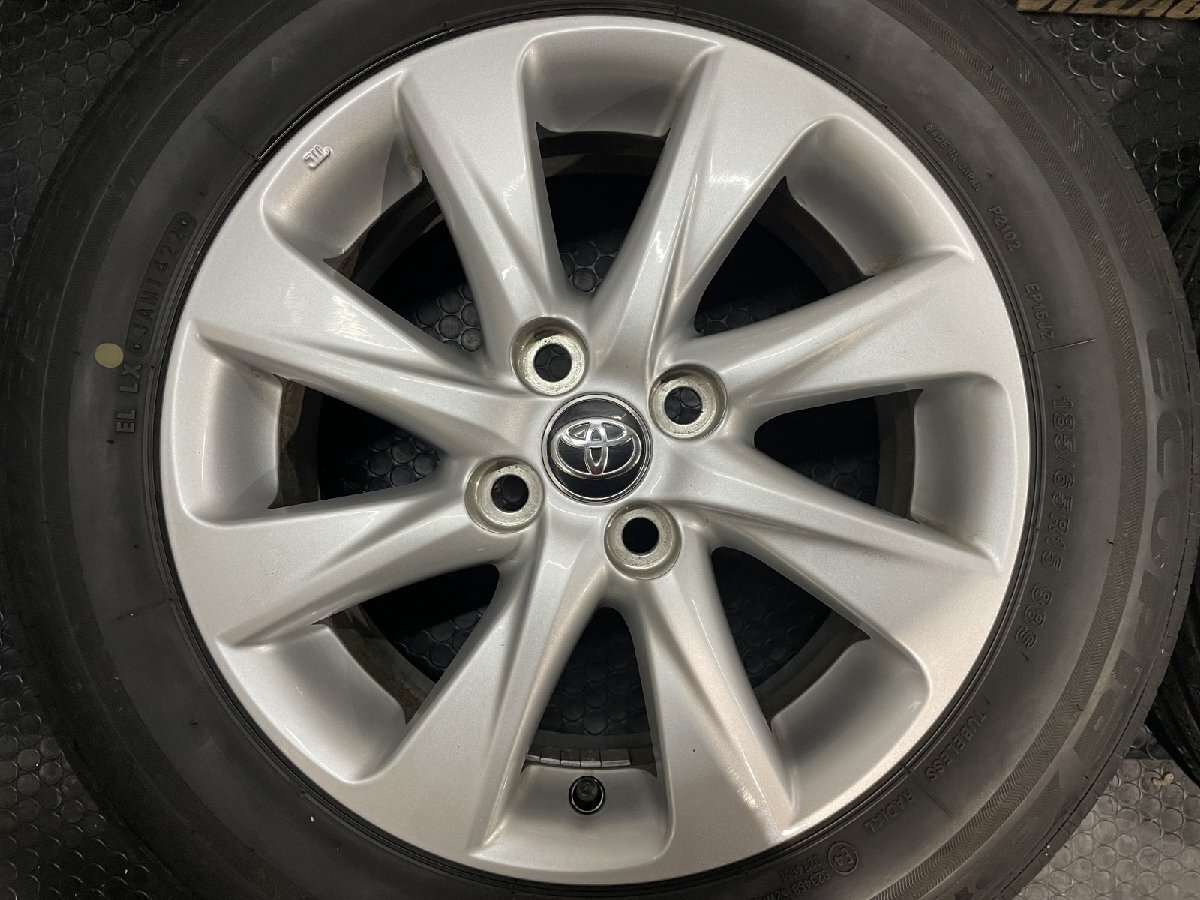 BS ECOPIA EP150 185/65R15】夏タイヤ【トヨタ アクア 純正ホイール 15