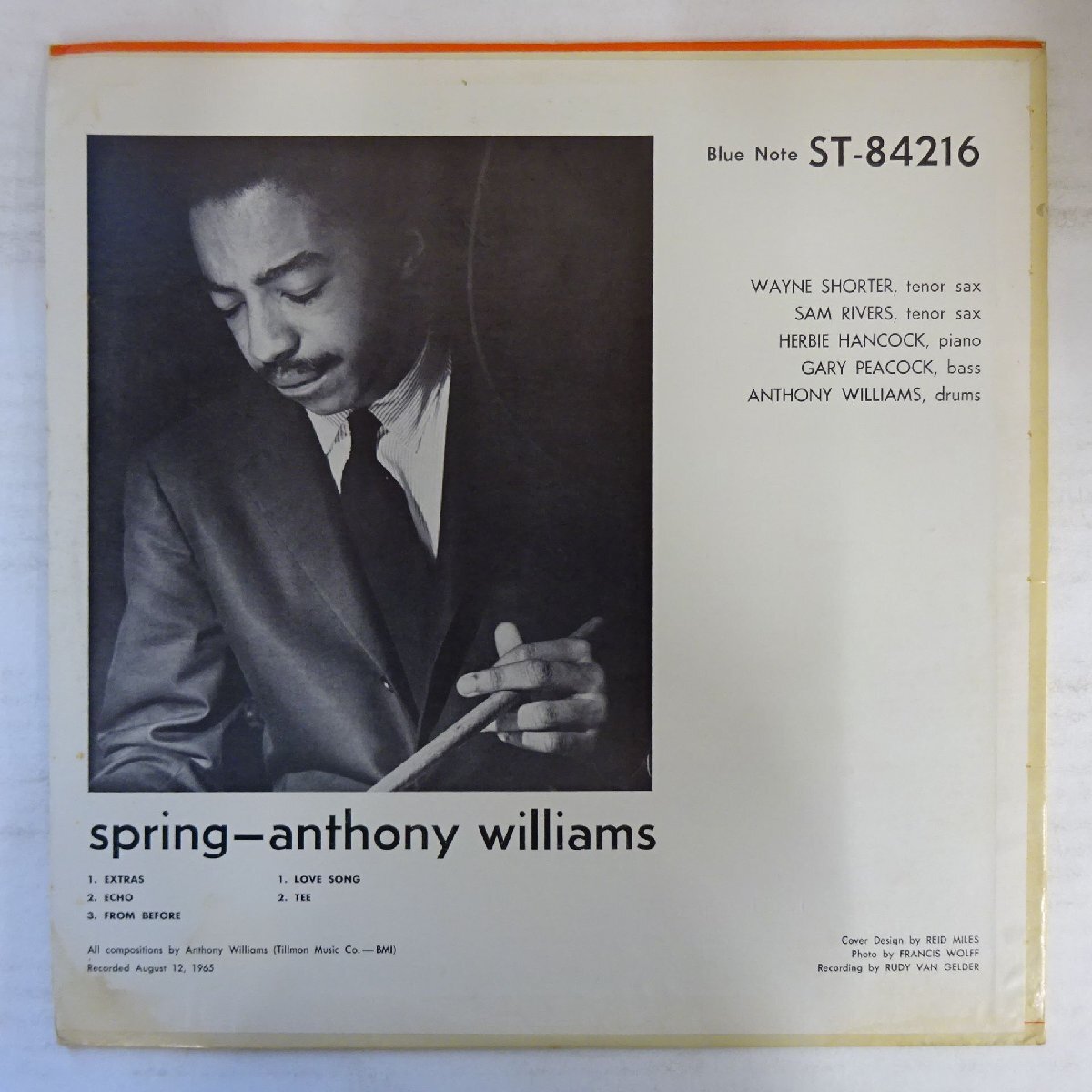 14041687;【ほぼ美盤/US盤/BLUE NOTE/NewYork/VAN GELDER刻印/耳】Anthony Williams アンソニー・ウィリアムス / Spring スプリング_2