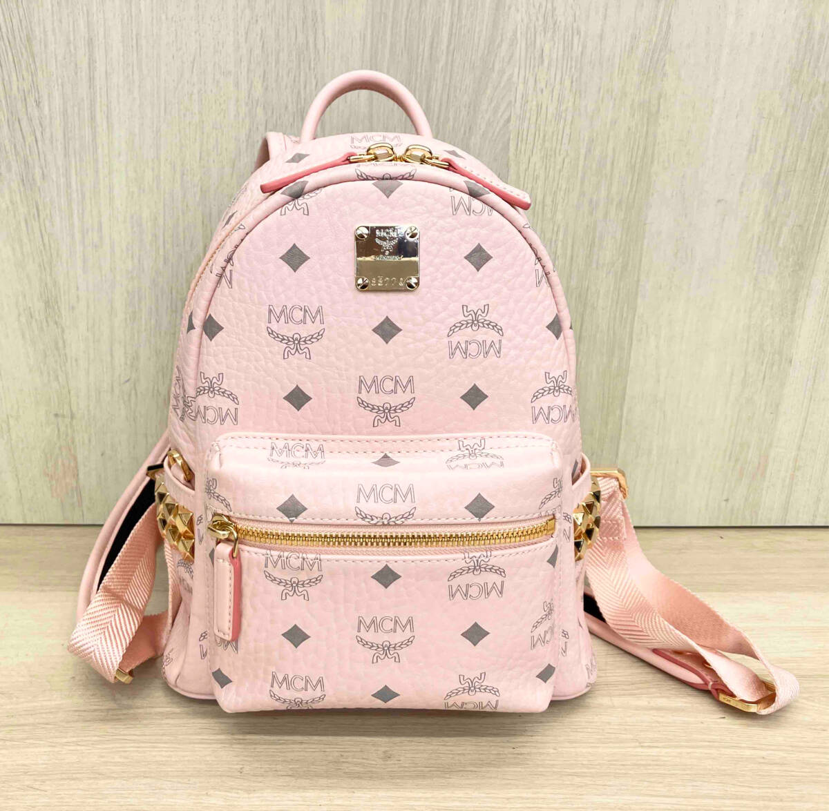MCM エムシーエム ミニリュック バックパック ピンク ショルダーバック 