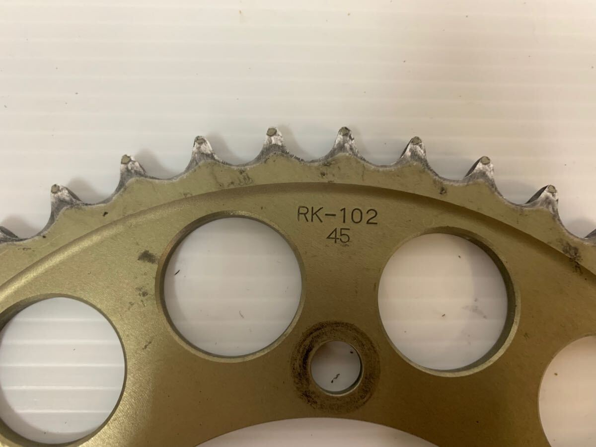 YZF-R6 13S SUNSTAR リアスプロケット45T 520チェーン用_2