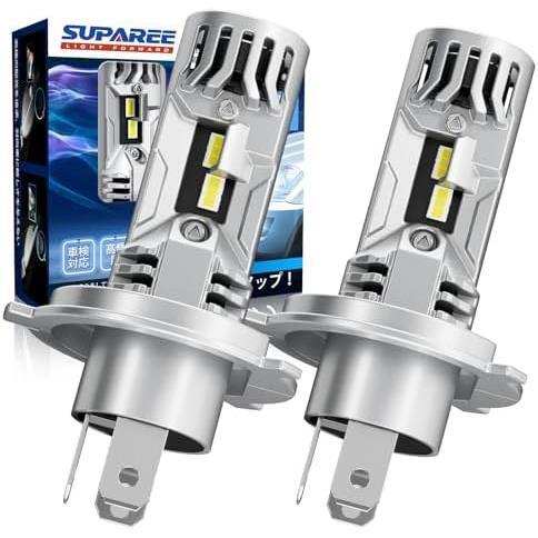 2025，得価 【在庫限り】H4_ホワイト 「H4 LED 超爆光モデル」SUPAREE H4 LED ヘッドライト 車検対応 爆光 10倍明るさUP 20000LM Hi/Lo切替 6500K 車/