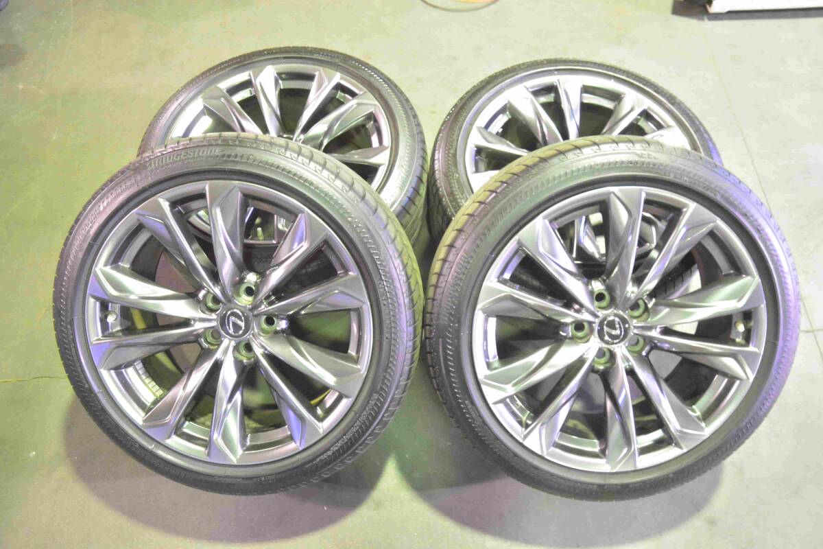  レクサスLS500 Fスポーツ純正２０インチアルミ＆タイヤセット： ブリジストンTURANZA7分山付き PCD120 VXFA50 GVF50 GVF55(ラジアルタイヤ)｜売買されたオークション情報、yahooの商品情報をアーカイブ 5穴