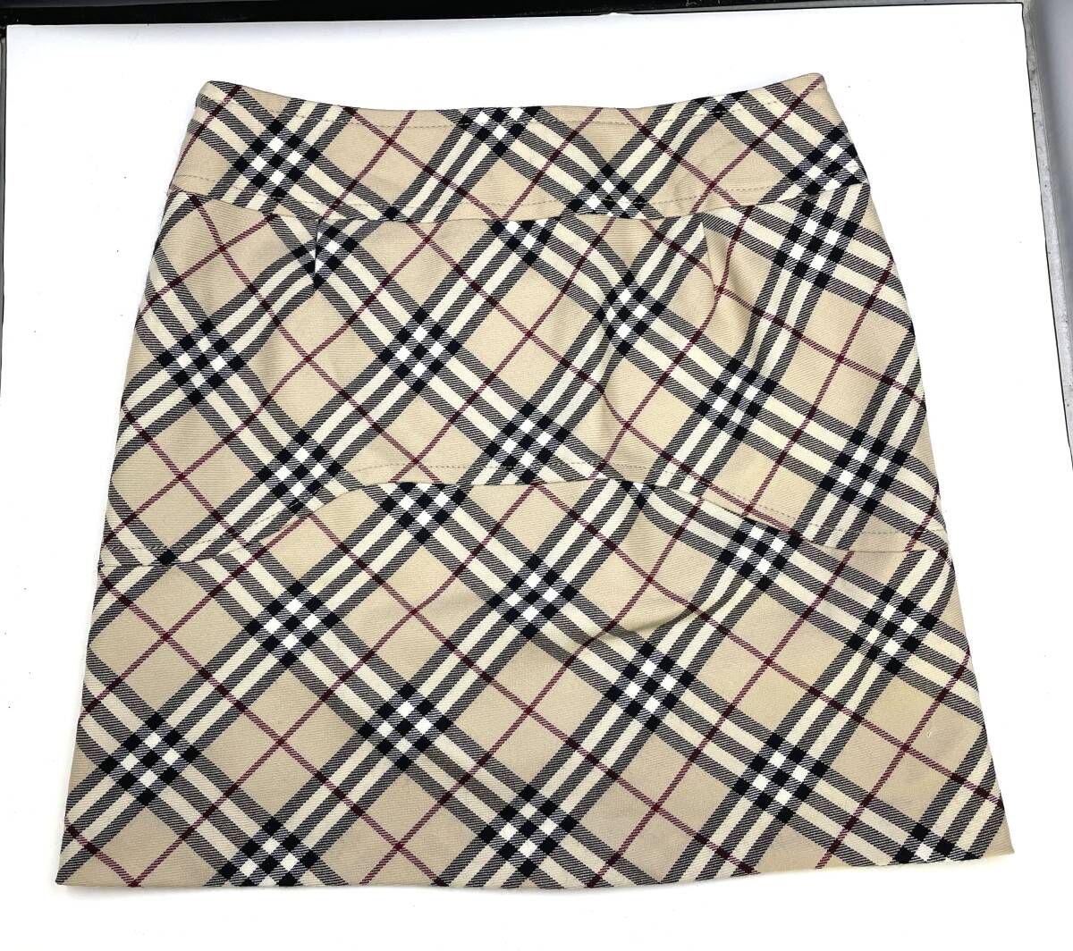 BURBERRY BLUE LABEL/バーバリーブルーレーベル ベージュ×チェック柄