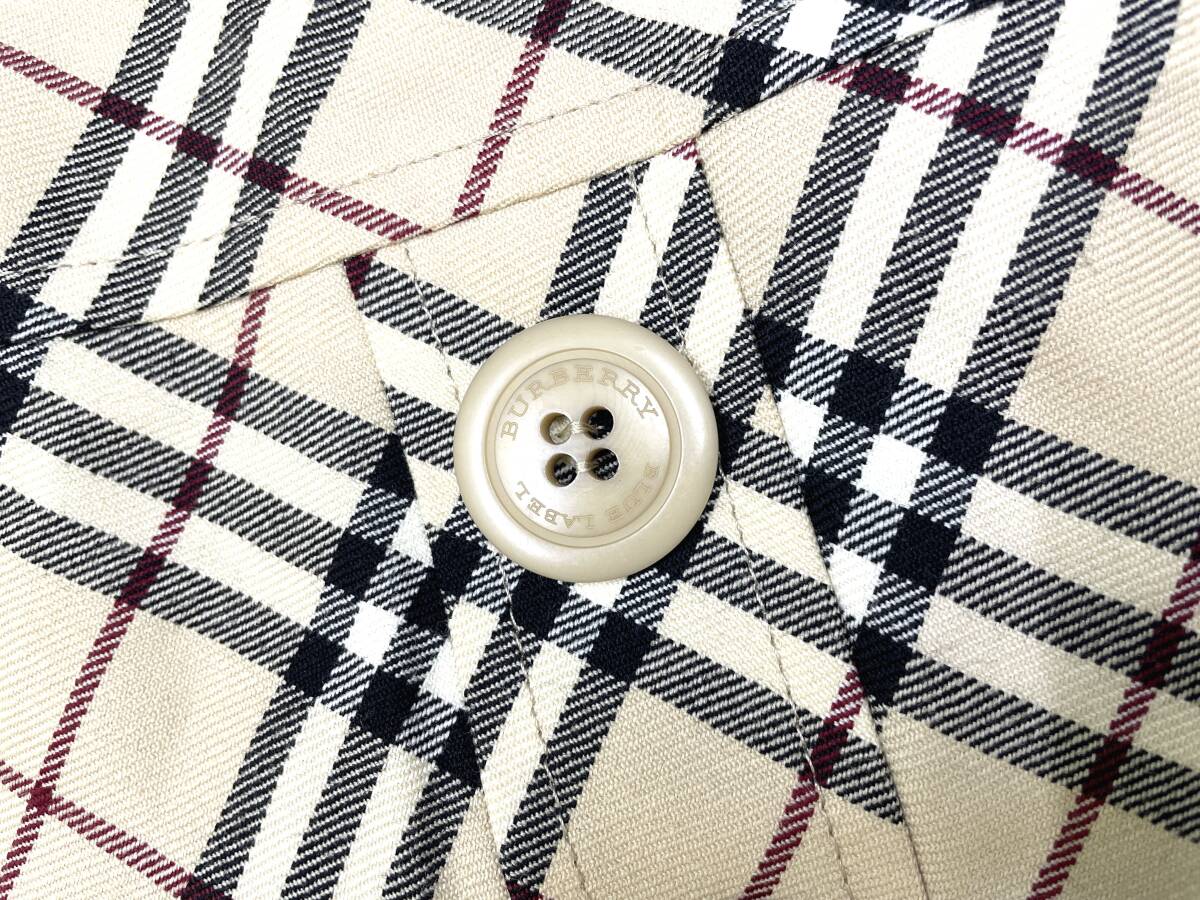 BURBERRY BLUE LABEL/バーバリーブルーレーベル ベージュ×チェック柄