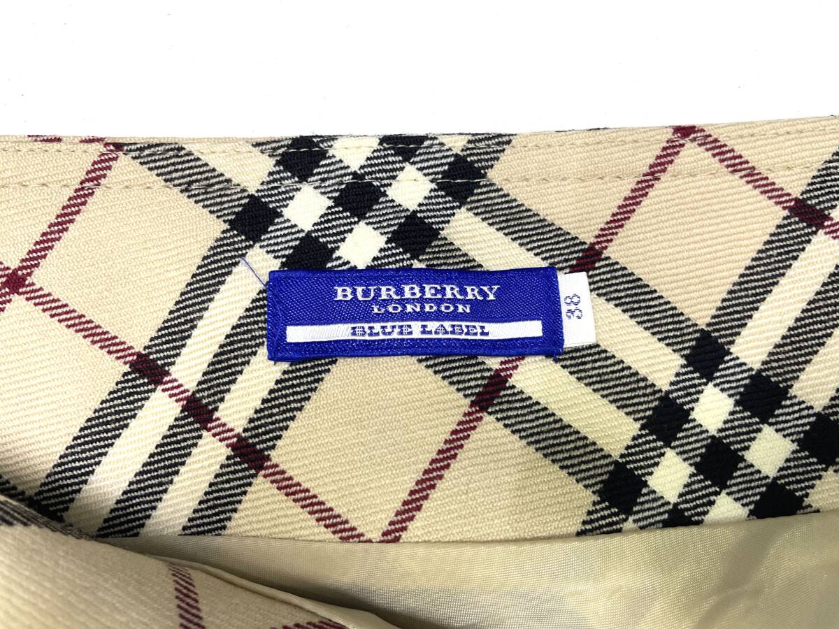 BURBERRY BLUE LABEL/バーバリーブルーレーベル ベージュ×チェック柄