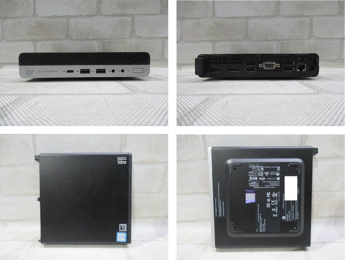 △Ω 新DCD 2060h 保証有 HP【 EliteDesk 800 G4 DM 35W 】【 Win11 Pro
