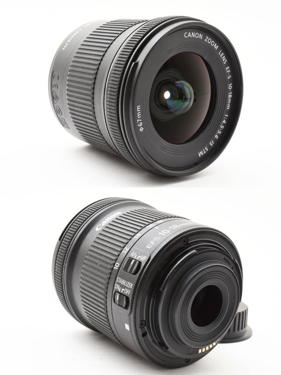 ☆極上☆Canon EF-S 10-18mm f/4.5-5.6 IS STM レンズフード付き