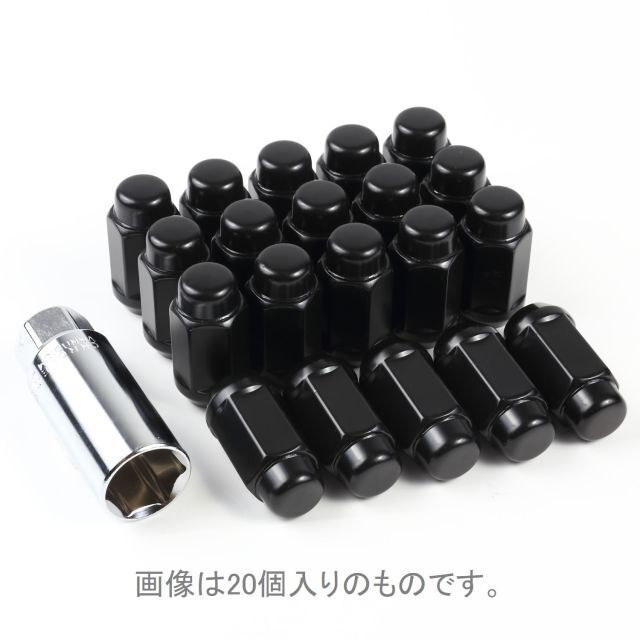 在庫有 新品 21HEX黒ナット 24個 M14 P1.5 全長45ｍｍ 60度テーパー座 22/21HEXアダプター付 300系 ランクル GM シボレー 系 6穴 SUV 車