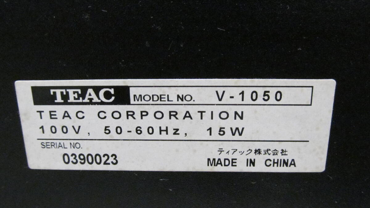 ◆◇TEAC/ティアック カセットデッキ V-1050 現状品◇◆_5