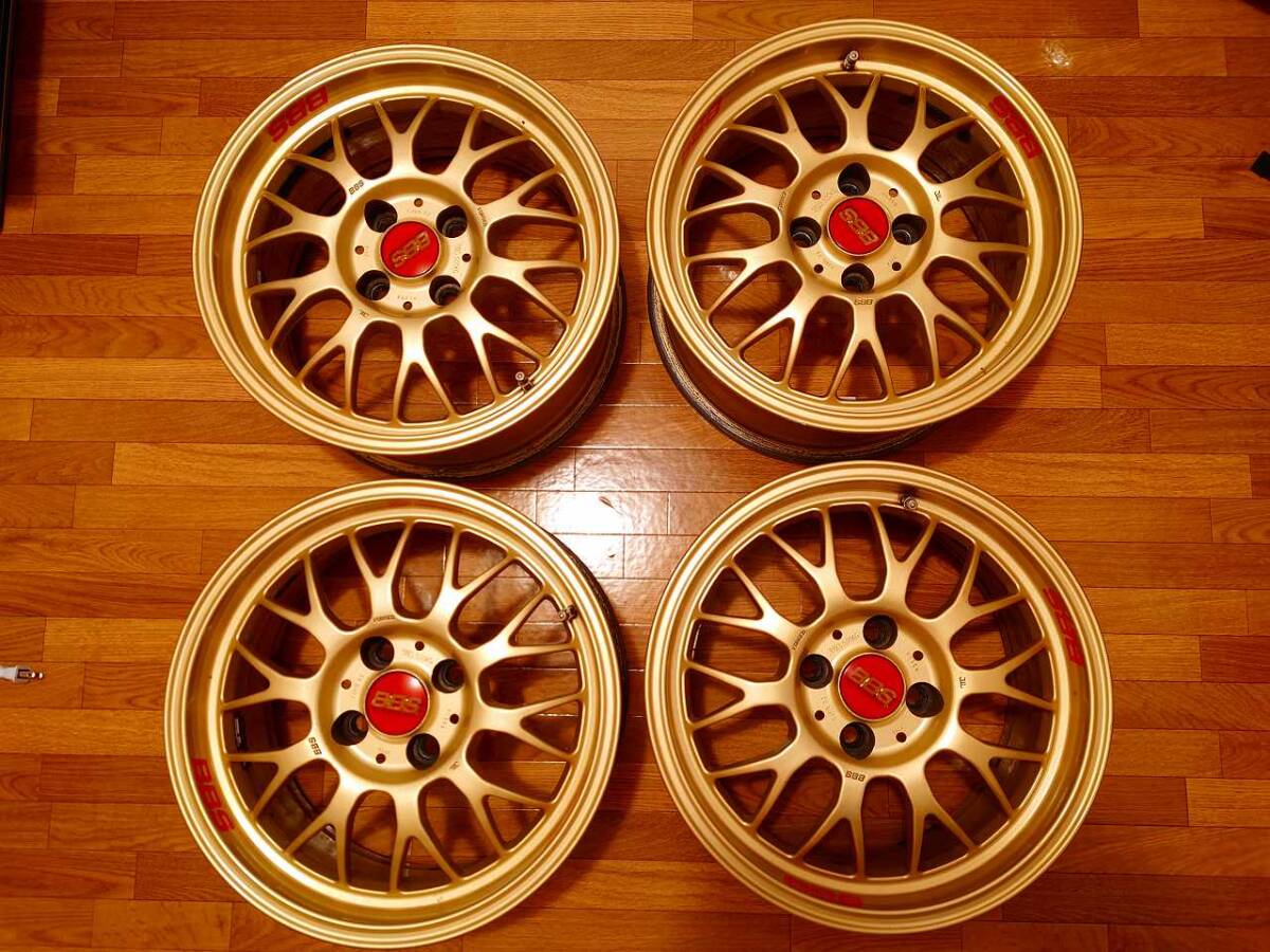 中古】BBS RG-F 7J×15インチ インセット33 PCD100 4H RG359(社外品 