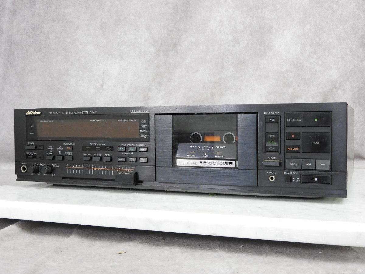 SAヘッド採用高級カセットデッキ ビクターDD-VR77 Victor ビクター