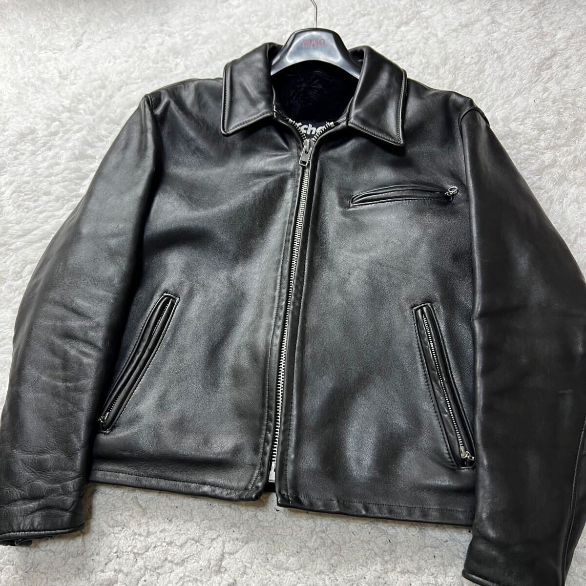 極美品/希少XLサイズ!!】Schott ショット シングルライダース