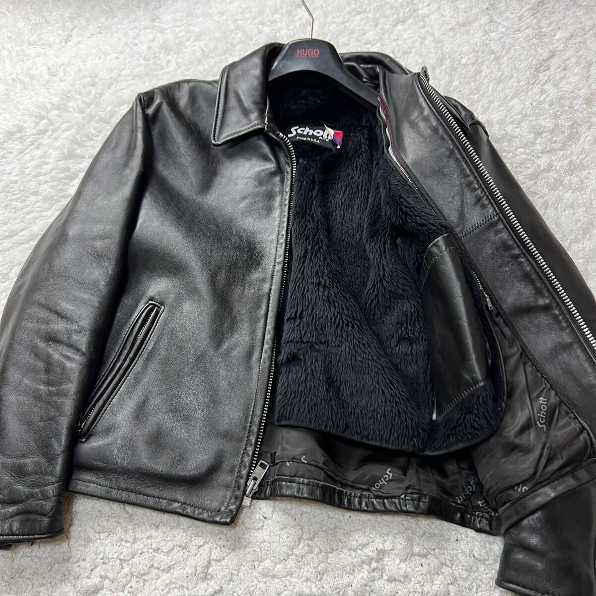 極美品/希少XLサイズ!!】Schott ショット シングルライダース