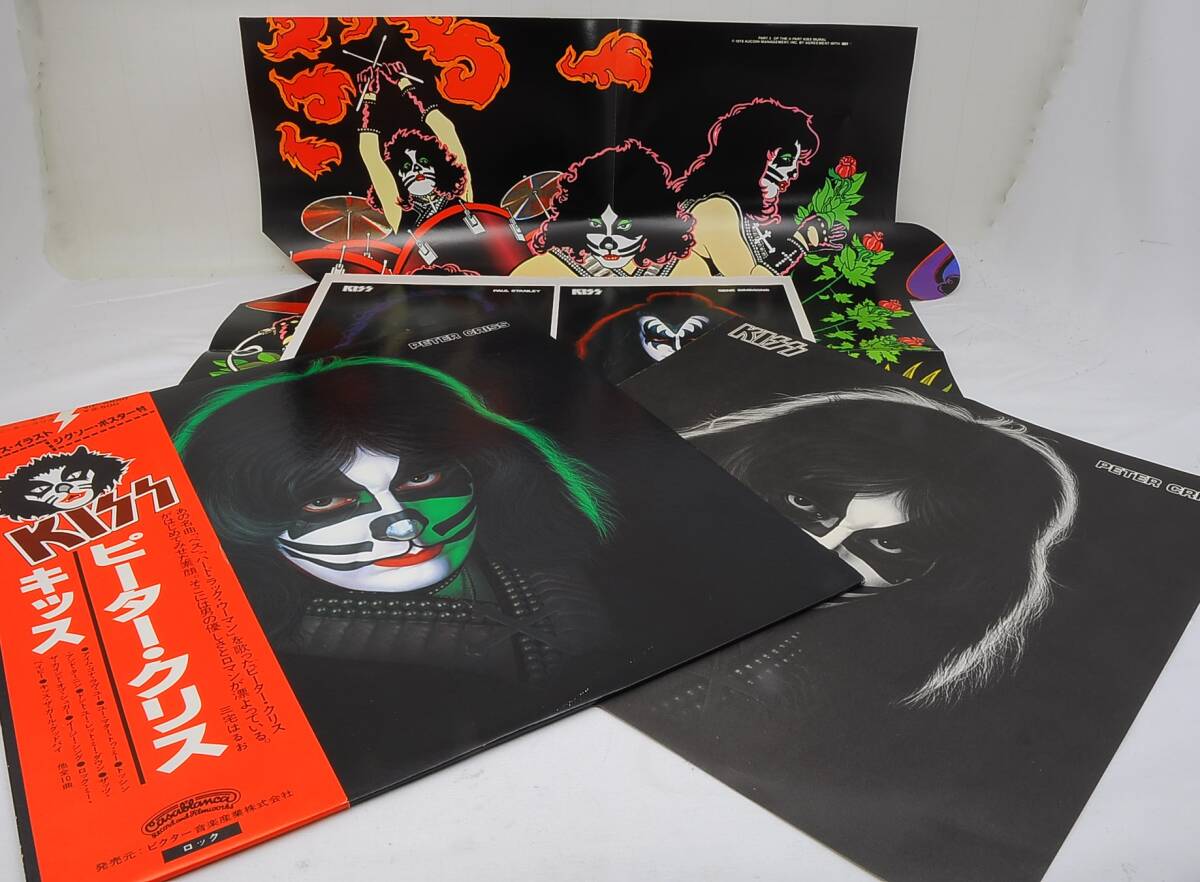 KISS Peter Criss （帯付 ジグソーポスター付き）キッス ピーター・クリス LPレコード VIP-6580