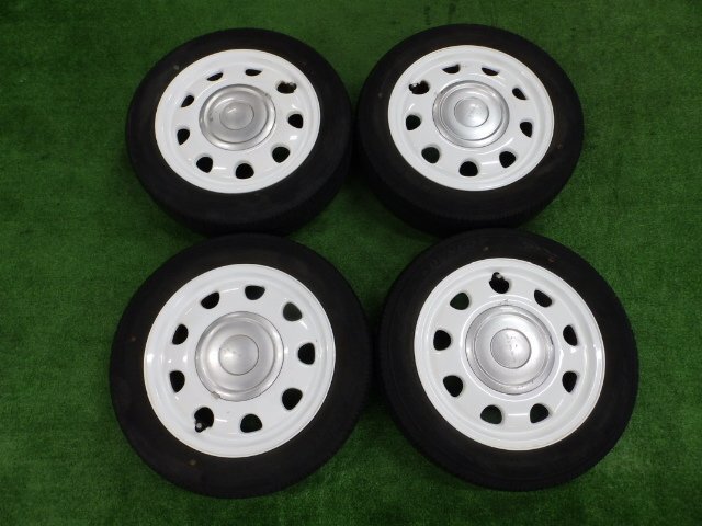 車 ラパン 純正14インチ ホイールセット‼️バリ山‼️