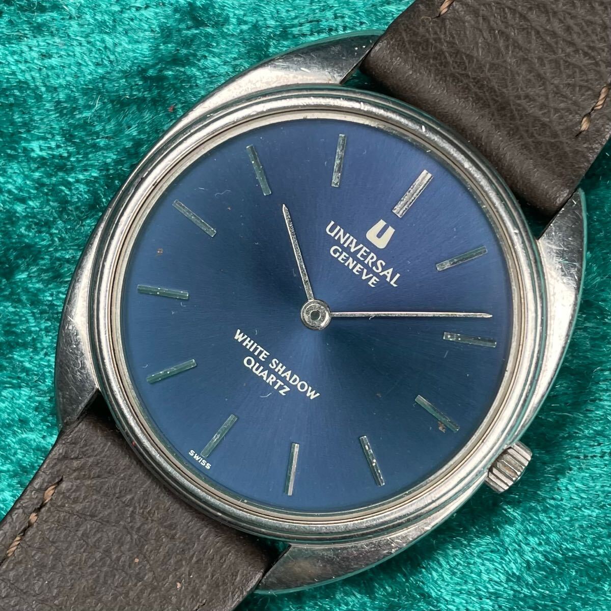 ビンテージ UNIVERSAL GENEVE WHITE SHADOW ユニバーサルジュネーブ 