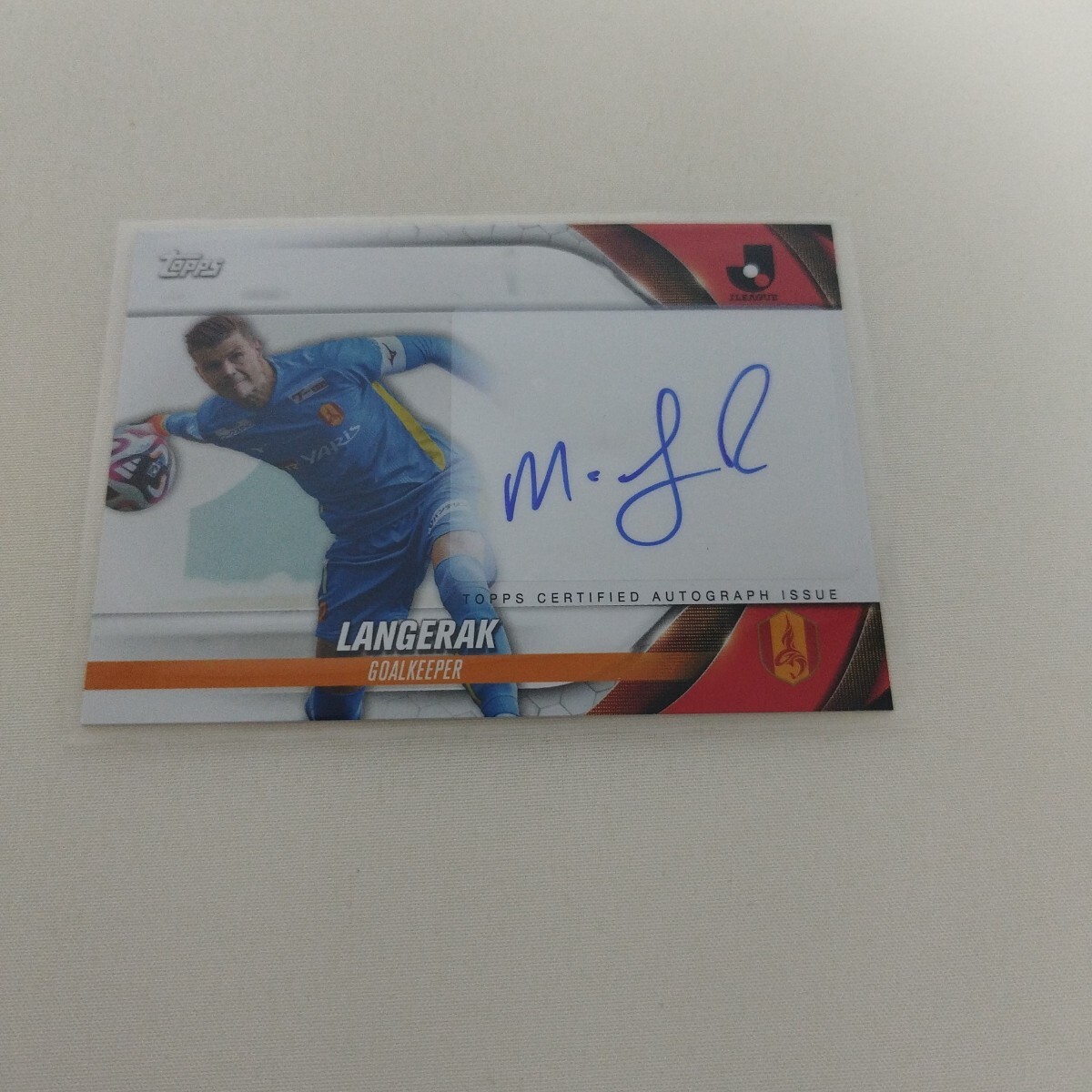 ミッチェル・ランゲラック【2024 Topps トップス Jリーグ】直筆サインカード オート Auto | 名古屋グランパス ランゲラク