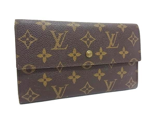 LOUIS VUITTON◇ポルト・カルト・クレディ・円_ダミエ・エベヌ/PVC/BRW 
