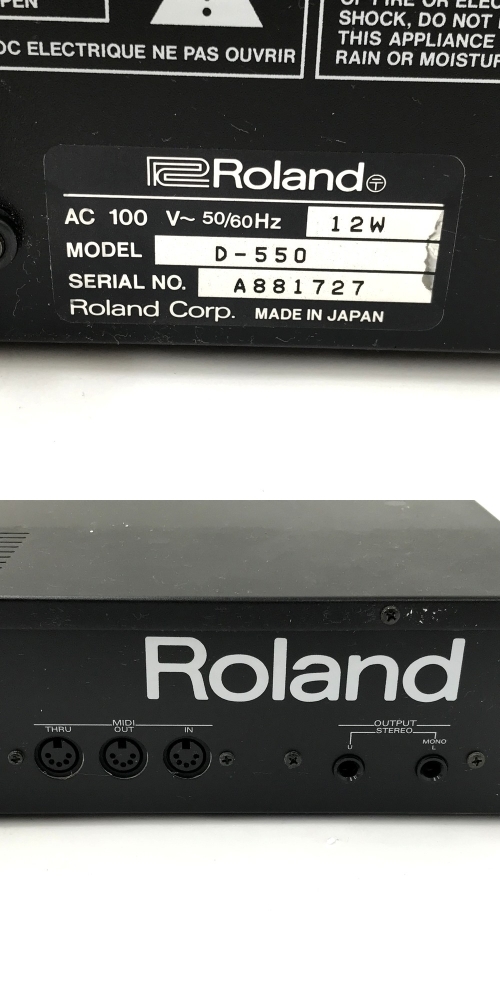 同梱不可】【140】ジャンク品 Roland ローランド D-550 シンセ