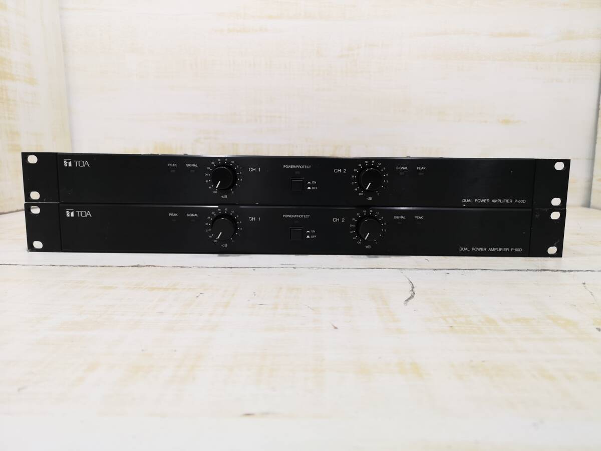 TOA P-60D Amplifier TOA株式会社 出音確認済TOA Broadcast TOA DUAL POWER