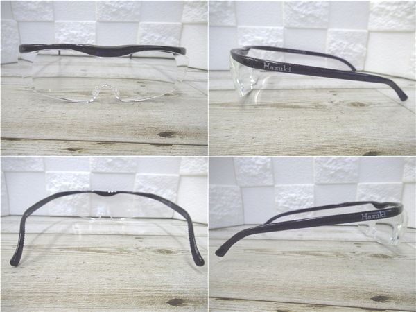1J019SZ◎Hazuki　ハズキルーペ　 CE　LS　1.6X 1.85X 　ラージ　レッド　パープル　2点セット◎中古品_3