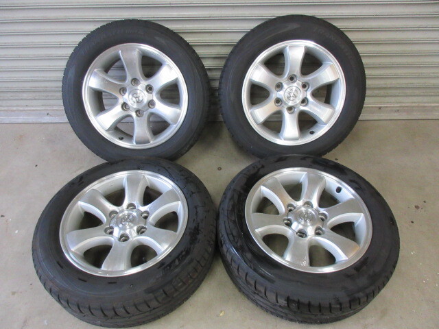 ハイエース 200 プラド 純正 ホイール 215/60R17 ホワイトレター③ ハイエース 200 プラド 純正 ホイール 215/60R17 ホワイトレター 120