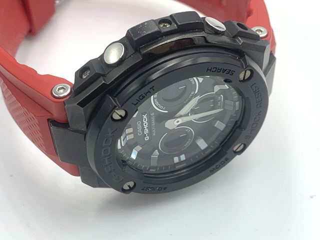 &H91646: CASIO カシオ G-SHOCK ジーショック GST-W300G マルチバンド