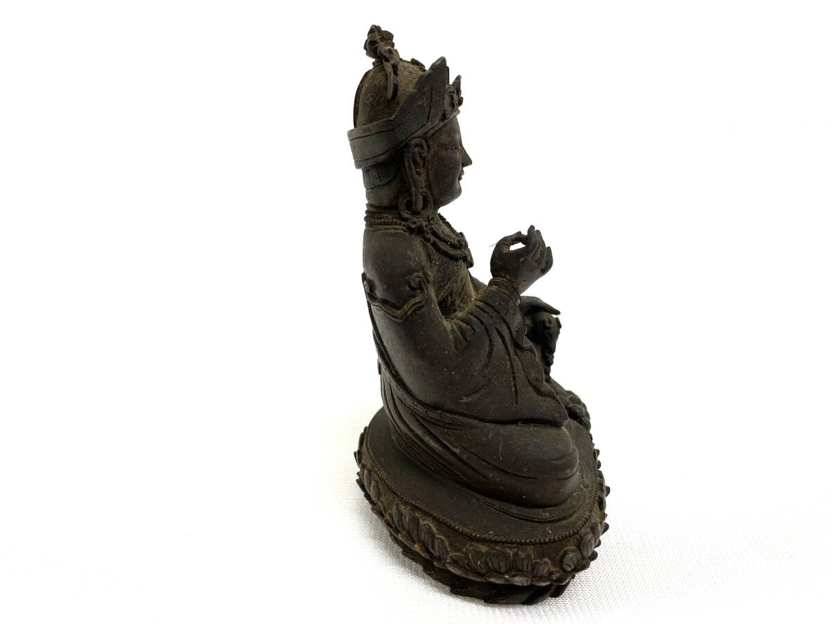 〇826 中国美術 古い仏像 チベット仏 骨董品 高さ10.5cm 仏教美術 古銅 