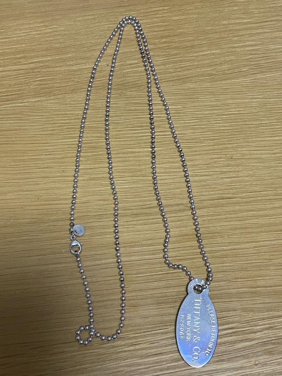 TIFFANY&Co. リターントゥ オーバル タグ ネックレス SV925