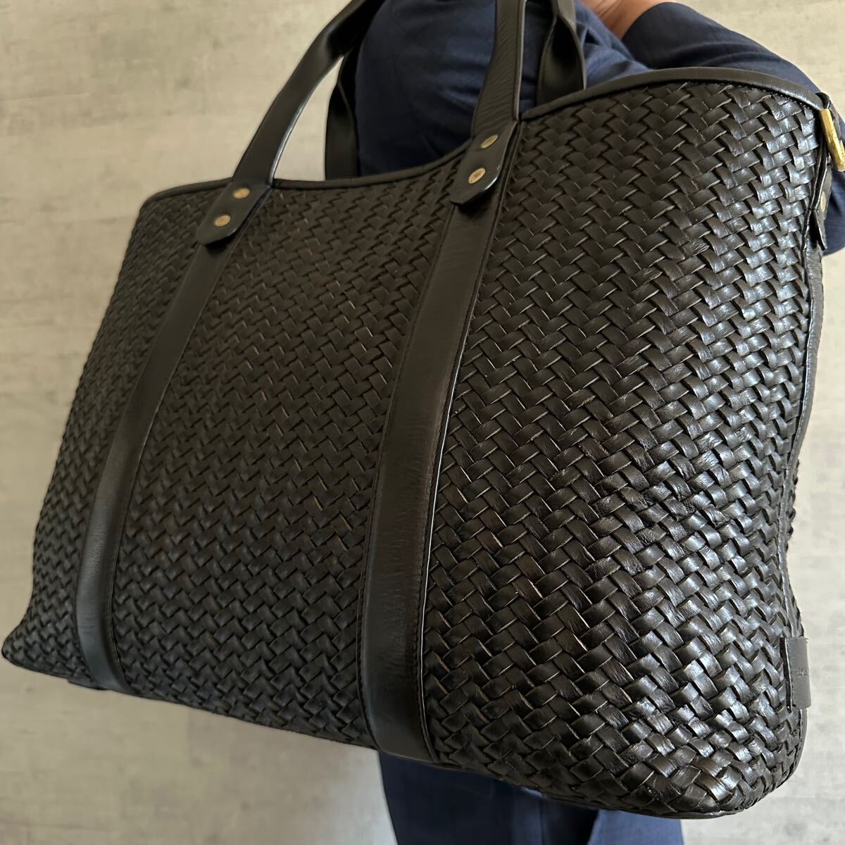極美品 大容量 A4 コールハーン COLE HAAN メンズ トートバッグ 