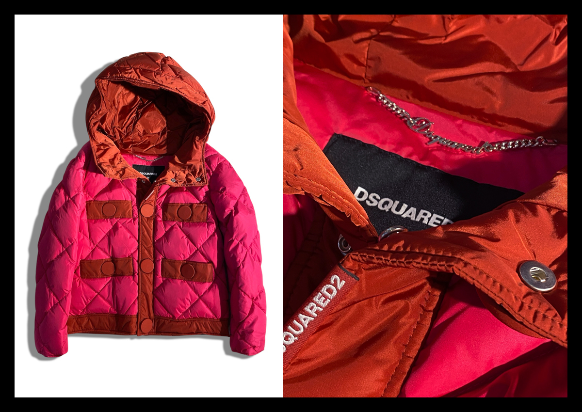 定価28.6万 ディースクエアード DSQUARED2 防寒性とデザイン性を 