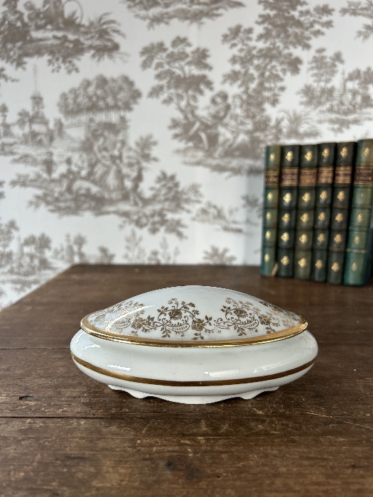 《フランス Vintage LIMOGES FRANCE リモージュの小物入れ》トリンケット ボンボニエール コレクション 金彩_1